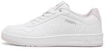 PUMA Damen Court Classy Turnschuhe, Puma White Whisp Of Pink Puma Silver, 39 EU