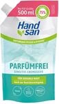 Hand san Cremeseife parf&uuml;mfrei Nachf&uuml;llbeutel | parf&uuml;m-, seifen und farbstofffrei