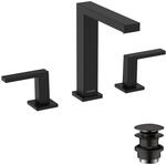 hansgrohe Tecturis E - 2-Loch Waschtischarmatur mit Push-Open Ablauf,...