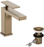 hansgrohe Tecturis E - Waschtischarmatur mit Zugstangen-Ablauf, Wasserhahn Bad...