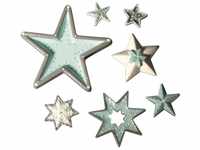 Rayher Gießform Sterne, Form 7 Sterne, ca. 3 – 13 cm, Material LDPE,