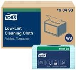 Tork Fusselarme Reinigungst&uuml;cher T&uuml;rkis W8, L&ouml;sungsmitteltauglich, 8 &times; 75