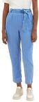 TOM TAILOR Denim Damen Tapered Relaxed Fit Paperbag Hose mit Bindeg&uuml;rtel 12328 -