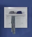 trendteam smart living - Kito - Garderobenpaneel - Wei&szlig;/Wei&szlig; Hochglanz - Wandpaneel