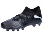 Puma Unisex Youth Future 7 Match Fg/Ag Jr Soccer Shoes, Puma Black-Puma White,...