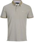 JACK & JONES Herren Slim Fit Polo Shirt JJEPAULOS Uni Sommer Hemd Kragen Kurz Arm