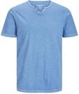 JACK & JONES Male T-Shirt Meliert GETEILTER Kragen T-Shirt
