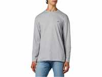 GANT Herren Reg Shield Ls T-shirt T Shirt, Grey Melange, M EU