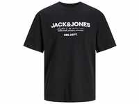 JACK & JONES Herren JJGALE Tee SS O-Neck T-Shirt, Black, XL
