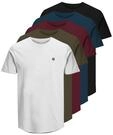 JACK & JONES Herren Jprblabrody Tee Crew Neck 5pk MP T Shirt, Navy Blazer, M EU