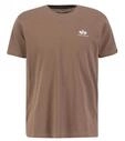 Alpha Industries Basic T Small Logo T-Shirt f&uuml;r Herren Taupe