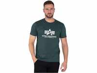 Alpha Industries Herren Basic T-Shirt, Navy Green, XXL