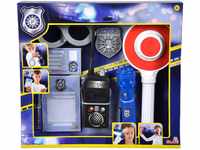 Simba 108101003 - Verkehrspolizei Einsatzset, 7 Teile, Taschenlampe, Kelle,