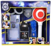 Simba 108101003 - Verkehrspolizei Einsatzset, 7 Teile, Taschenlampe, Kelle,
