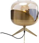 Kare Design Tischlampe Golden Goblet Ball Gold, Tischleuchte, Stahl Fassung, Glas