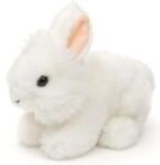 Uni-Toys - Angorakaninchen wei&szlig;, liegend - 18 cm (L&auml;nge) - Pl&uuml;sch-Hase,...