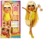 Rainbow High Swim & Style - Sunny (Gelb) - 28 cm Gro&szlig;e Puppe mit Schimmerndem Pareo,
