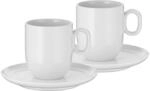 WMF Barista Tassen Set 4-teilig, zwei Kaffeetassen 170ml mit Untertassen f&uuml;r...