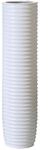 Casablanca Deko Vase wei&szlig; - gro&szlig;e Blumenvase wei&szlig; aus Keramik Bodenvase f&uuml;r