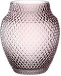Leonardo Poesia Tisch-Vase, handgefertigte Deko-Vase in Rosa-Violett, bauchige