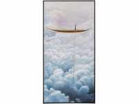 Kare Design Bild mit Rahmen Cloud Boat Blau, Leinwand, Wanddekoration,...