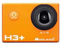 Midland H3+ Full HD Action Kamera, C1235.01 mit WiFi, 2'' LC Display und