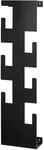 HAKU Wandgarderobe schwarz, Stahl - Ma&szlig;e: B 15 cm x H 60 cm x T 8 cm, Style:...