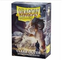 Dragon Shield | Matte Clear Outer Sleeves | 100 CT - Smooth & Tough Premium TCG