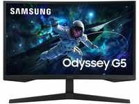 Samsung Odyssey G55C Curved Gaming Monitor, 27 Zoll, Bildschirm mit VA-Panel,...