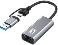 LevelOne USB-0423 2,5-Gigabit-Ethernet-2-in-1-USB-C/A-Netzwerkadapter