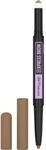 Maybelline New York Express Brow Satin Duo Augenbrauenstift und -puder in Nr. 01 Dark