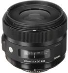 Sigma 30mm F1,4 DC HSM Art Objektiv f&uuml;r Nikon F Objektivbajonett