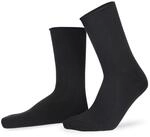 HUDSON Herren Socken Relax Soft druckfreier Bund Black 0005 43/46