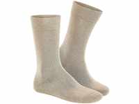Hudson Herren Relax Cotton Druckfreier Bund Socken, Sisal 0783, 41/42