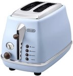 De'Longhi Toaster Icona Vintage CTOV2103.AZ - 2-Schlitz-Toaster mit...