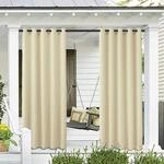 ele ELEOPTION Outdoor Vorhang Wetterfest, Outdoor Vorh&auml;nge mit &Ouml;sen Blickdicht