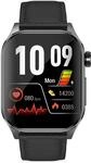 Knauermann PRO 3 (2024) Schwarz - Gesundheitsuhr Smartwatch mit Telefoniefunktion -