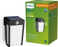 Philips Outdoor Solar Shroud Wandleuchte 2,3W, Tageslicht- und Bewegungssensor,...