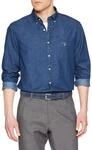 Gant Herren Reg Indigo Bd Hemd, Dark Indigo, L EU