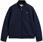 Gant Herren Quilted Windcheater Jacke, Evening Blue, Standard