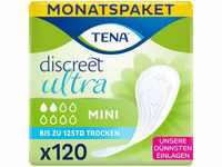TENA Discreet Mini - 120 Einlagen Im Monatspaket (6 X 20 Stück), Einzeln...