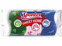 Spontex Sweet Home Schwamm-Set, Scheuerschwämme für Küche, Bad und Universal...