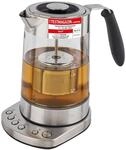 ProfiCook&reg; Glas-Wasserkocher | 1,7 Liter | Glas-/Edelstahlgeh&auml;use | 70&deg; C bis