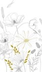 A.S. Cr&eacute;ation Livingwalls Vliestapete - Minimalistische Tapete Blumen in...