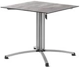 SIEGER Gastro-Tisch mit S&auml;ulenklapp-Gestell und Polytec&reg; Platte, Gestell...