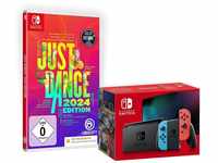 Nintendo Switch Konsole - Neon-Rot/Neon-Blau + Just Dance 24 Switch