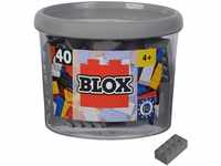 Simba 104114539 - Blox, 40 graue Bausteine für Kinder ab 3 Jahren, 8er Steine,...