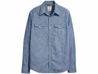 Levi's Herren Barstow Western Standard Hemd,Grant Mid Blue Chambray,M