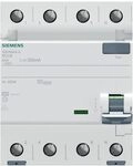Siemens 5SV &ndash; Leitungsschutzschalter 5SV clase-ac 4 polig 40 A 300 mA 70 mm