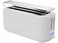 Clatronic Toaster 4 Scheiben | Toaster mit Brötchenaufsatz |...